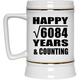 Happy 78th Anniversary Square Root of 6084 Years & Counting - Beer Stein