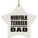 Norfolk Terrier Dad - Star Ornament