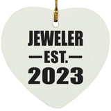Jeweler Established EST. 2023 - Heart Ornament