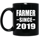 Farmer Since 2019 - 11oz Coffee Mug Black
