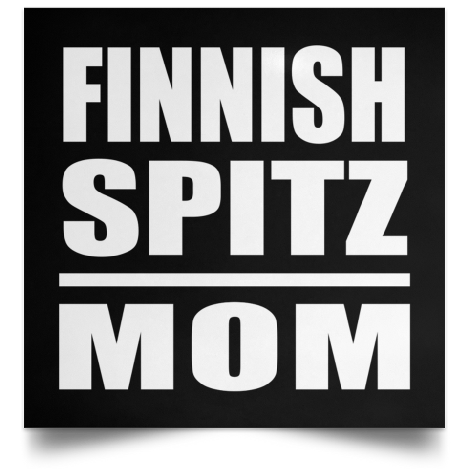 Finnish Spitz Mom - Poster Square
