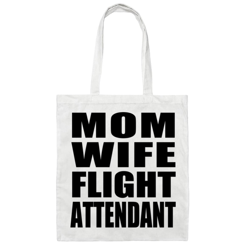 Mom Wife Flight Attendant - Tote Bag White