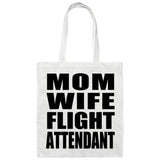 Mom Wife Flight Attendant - Tote Bag White