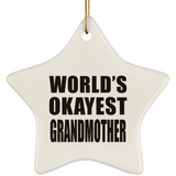 World's Okayest Grandmother - Star Ornament