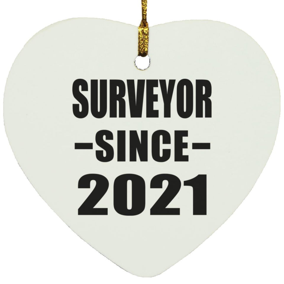 Surveyor Since 2021 - Heart Ornament