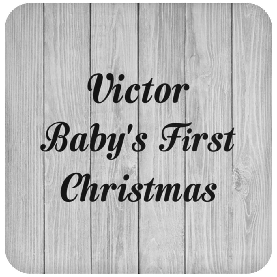 Victor Baby's First Christmas - Drink Coaster F