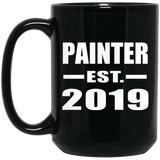 Painter Established EST. 2019 - 15oz Coffee Mug Black