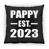 Pappy Established EST. 2023 - Throw Pillow Black