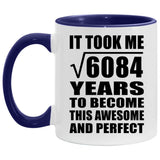 78th Birthday Took Square Root of 6084 Years To Awesome - 11oz Accent Mug Purple