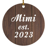 Mimi Established EST. 2023 - Circle Ornament D