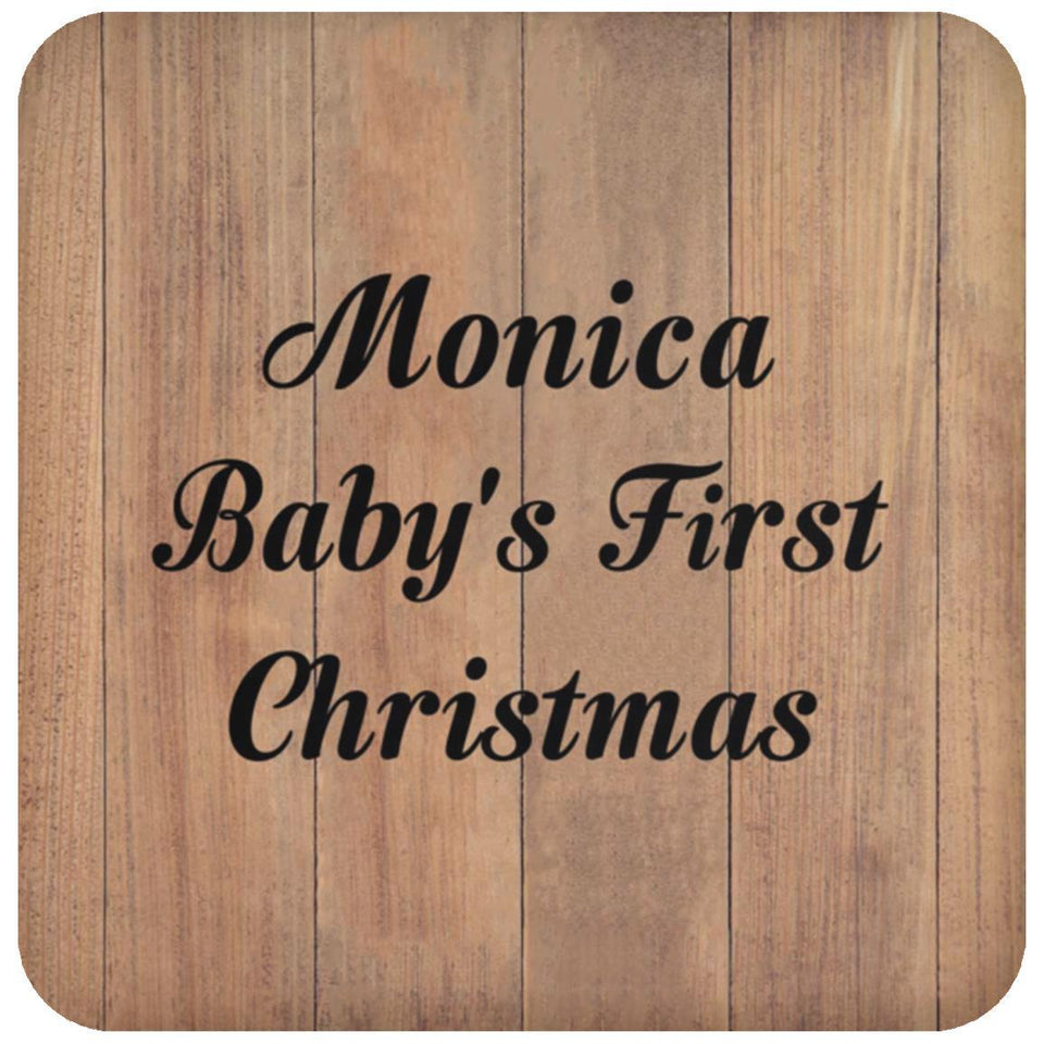 Monica Baby's First Christmas - Drink Coaster C