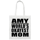 Amy World's Okayest Mom - Tote Bag White