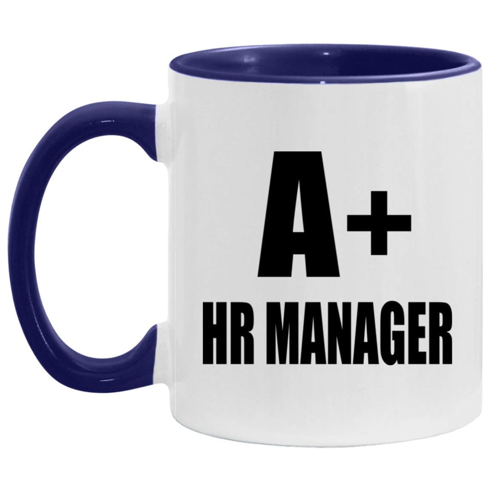 A+ HR Manager - 11oz Accent Mug Purple