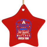 Grandpa Is Like An Angel Takes You Under His Wings - Star Ornament