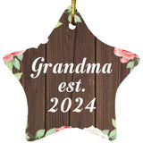 Grandma Established Est. 2024 - Star Ornament A