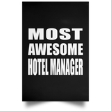 Most Awesome Hotel Manager - Poster Portrait