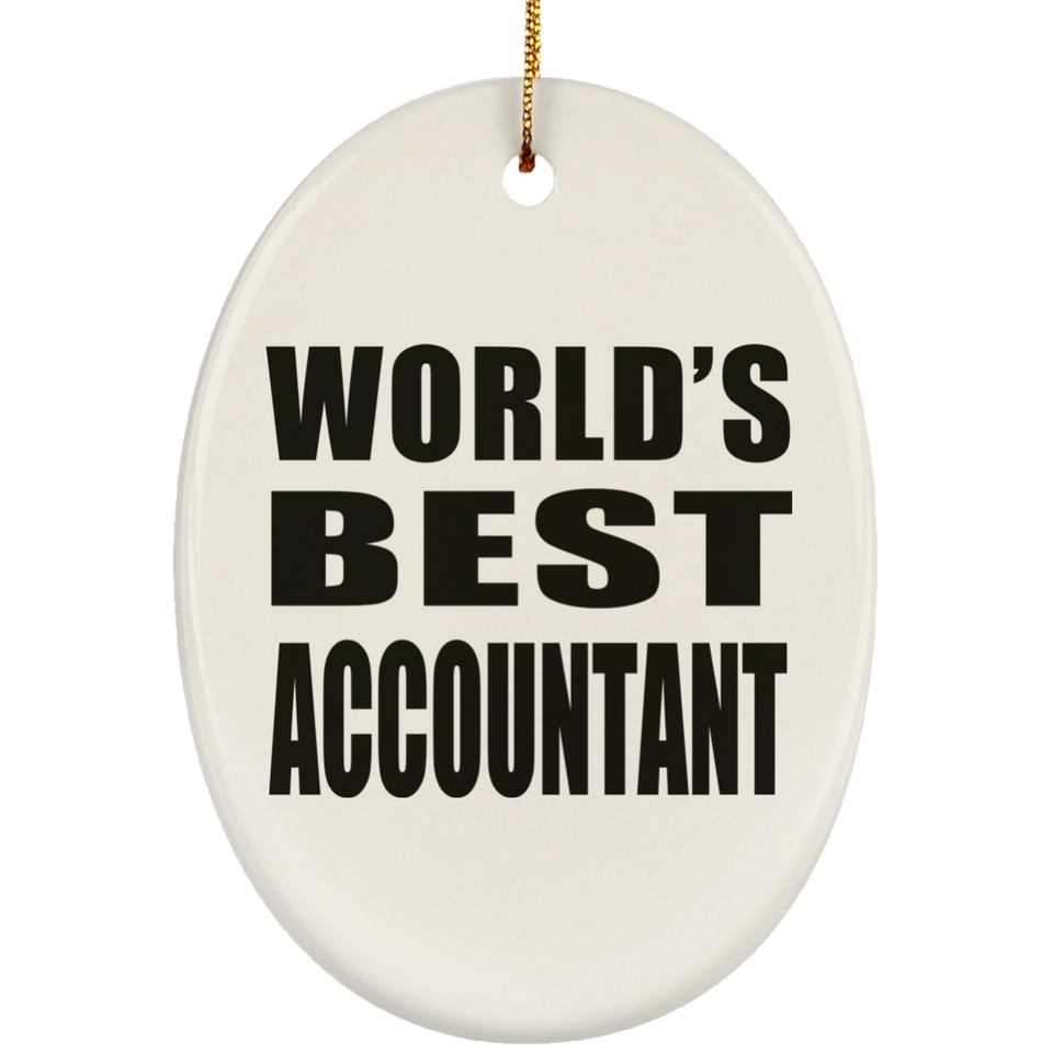 World's Best Accountant - Oval Ornament