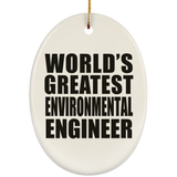 World's Greatest Environmental Engineer - Oval Ornament