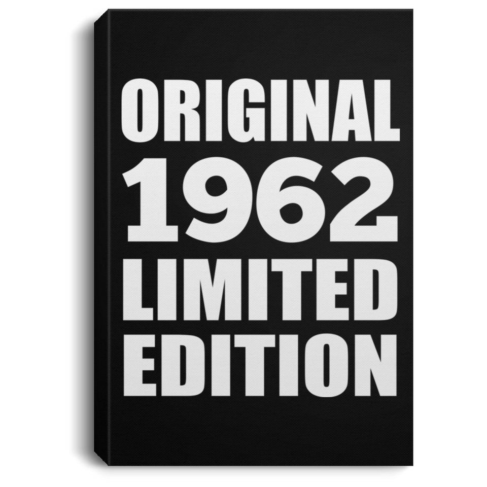62nd Birthday Original 1962 Limited Edition - Canvas Portrait