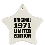 53rd Birthday Original 1971 Limited Edition - Star Ornament