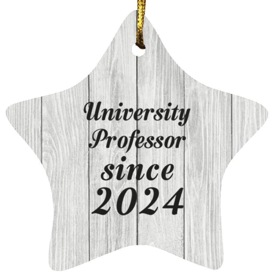 University Professor Since 2024 - Star Ornament F