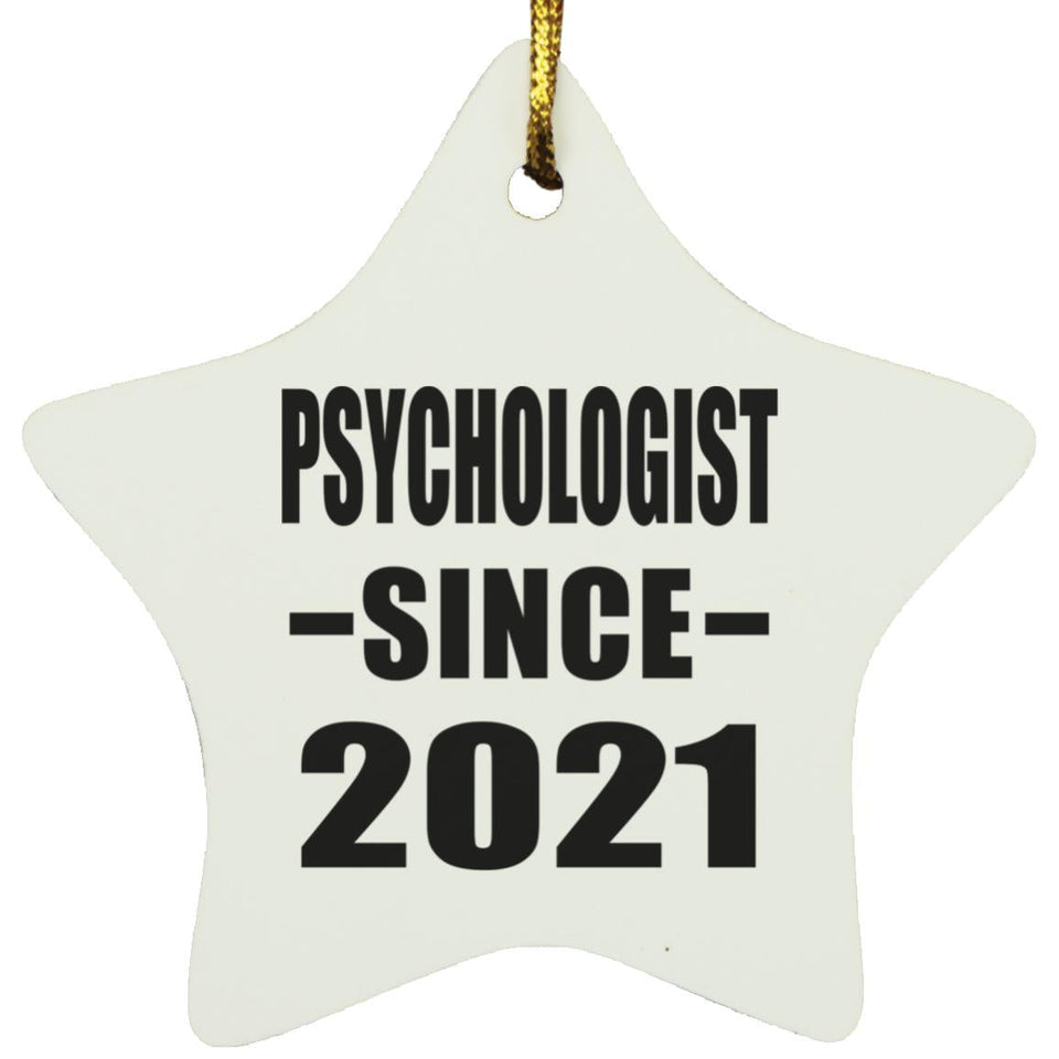 Psychologist Since 2021 - Star Ornament