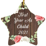 First Year As Child 2021 - Star Ornament A
