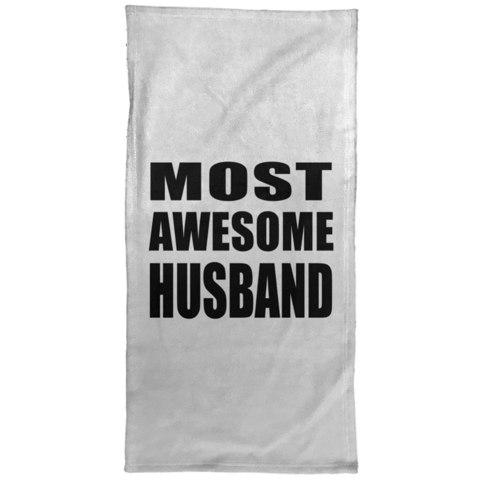 Most Awesome Husband - Hand Towel