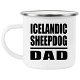 Icelandic Sheepdog Dad - 12oz Camping Mug