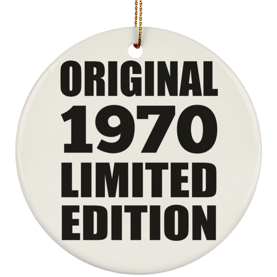 54th Birthday Original 1970 Limited Edition - Circle Ornament