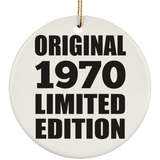 54th Birthday Original 1970 Limited Edition - Circle Ornament