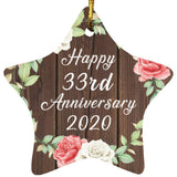Happy 33rd Anniversary 2020 - Star Ornament A
