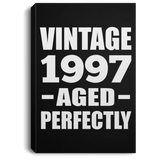 27th Birthday Vintage 1997 Aged Perfectly - Canvas Portrait