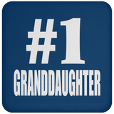 Number One #1 Granddaughter - Drink Coaster