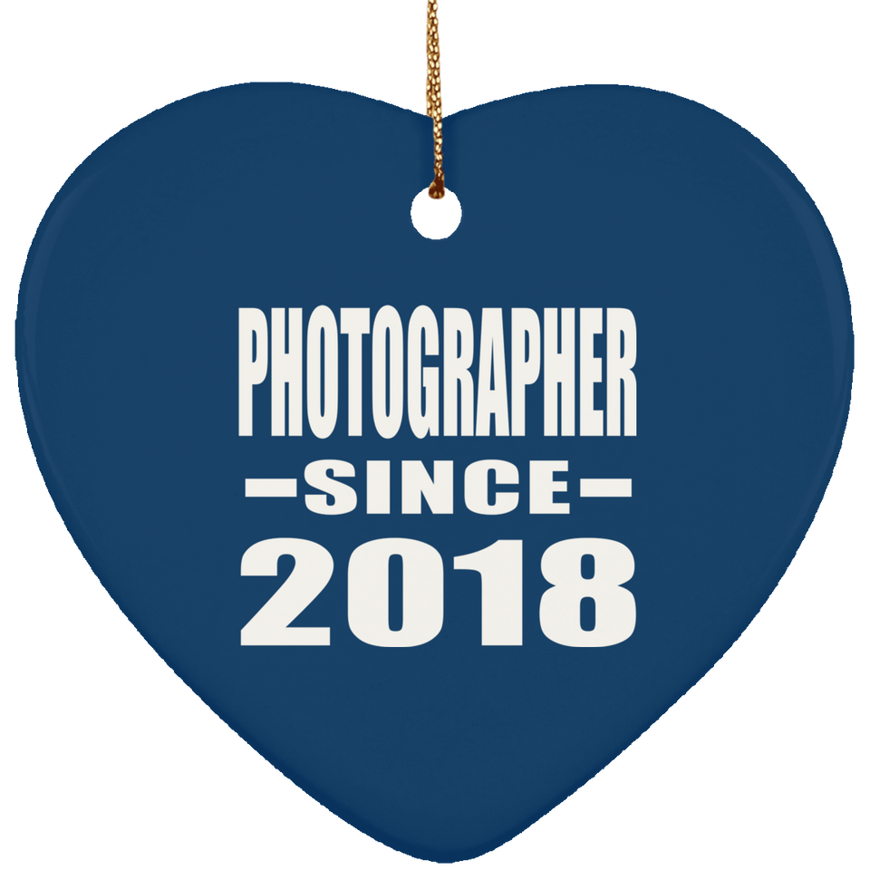 Photographer Since 2018 - Heart Ornament