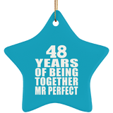 48th Anniversary 48 Years Of Being Mr Perfect - Star Ornament