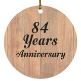 84th Anniversary 84 Years Anniversary - Circle Ornament C