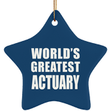 World's Greatest Actuary - Star Ornament