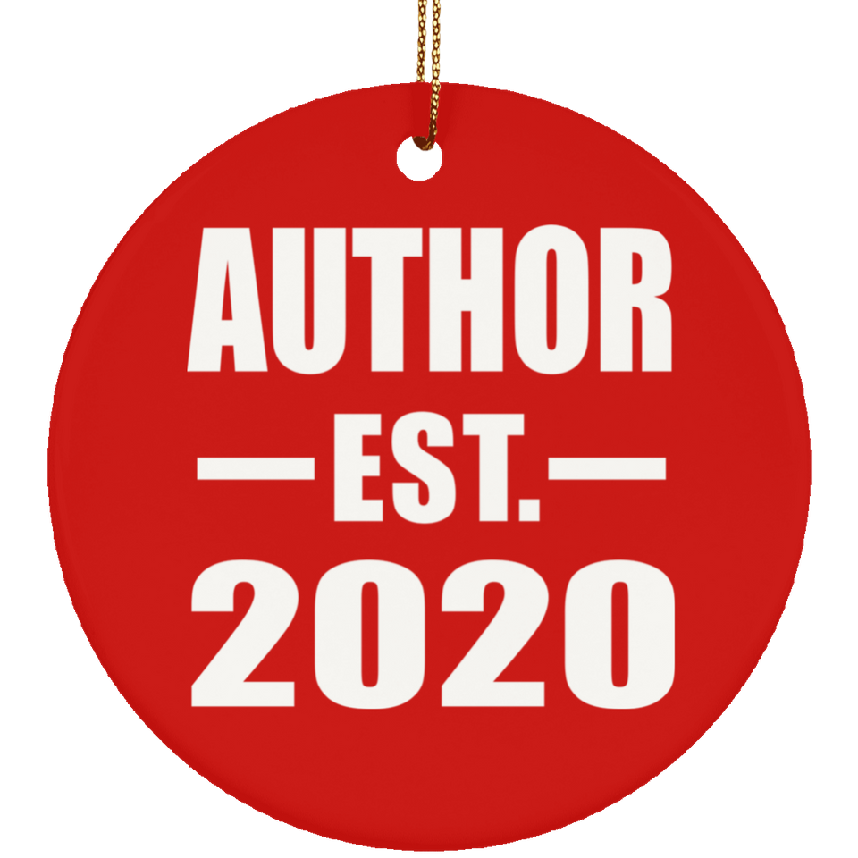 Author Established EST. 2020 - Circle Ornament