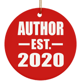 Author Established EST. 2020 - Circle Ornament