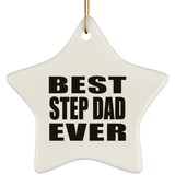 Best Step Dad Ever - Star Ornament
