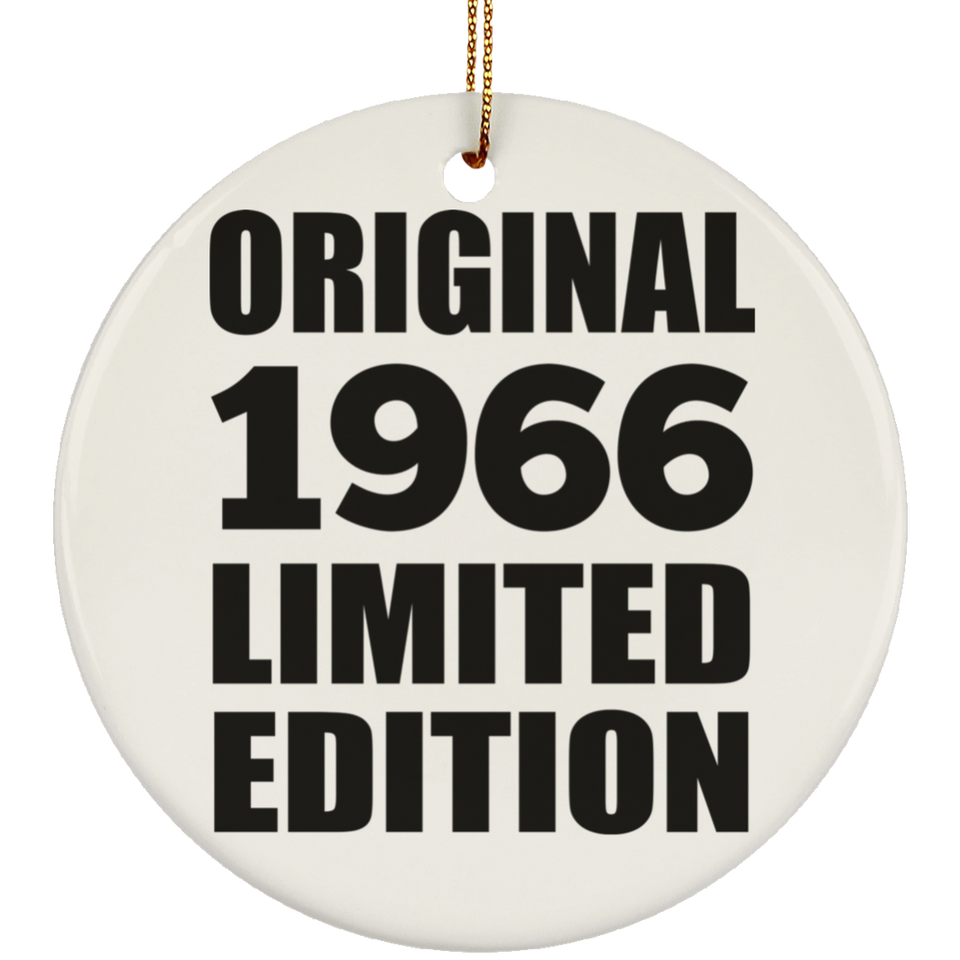 58th Birthday Original 1966 Limited Edition - Circle Ornament