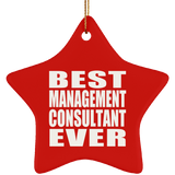 Best Management Consultant Ever - Star Ornament