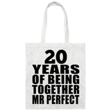 20th Anniversary 20 Years Of Being Mr Perfect - Tote Bag White