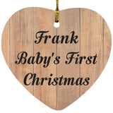 Frank Baby's First Christmas - Heart Ornament C