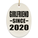 Girlfriend Since 2020 - Oval Ornament