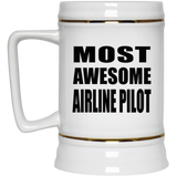 Most Awesome Airline Pilot - Beer Stein