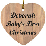 Deborah Baby's First Christmas - Heart Ornament C