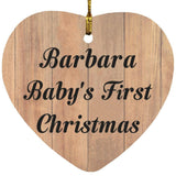 Barbara Baby's First Christmas - Heart Ornament C