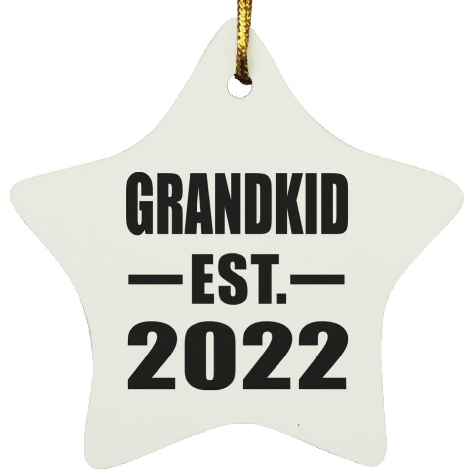 Grandkid Established EST. 2022 - Star Ornament